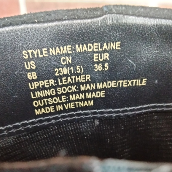 NWOT Kate Spade Madelaine Suede Ankle Strap Heeled Booties in Black Sz. 6B - Picture 10 of 10